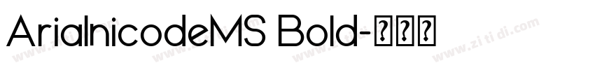 ArialnicodeMS Bold字体转换
